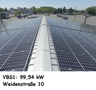 Sonnenkraftwerk Verkehrsbetrieb Solingen